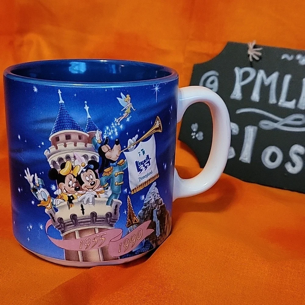 Disneyland Mug 35 Years of Magic Vintage Mickey Minnie Donald Goofy